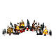 Set of 24 pieces for Christmas villages with LED lights 5-15 cm s1