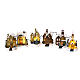 Conjunto 24 figuras para aldeias de Natal em miniatura com luzes LED, 5-15 cm s2