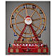 Christmas village set: big wheel with LED lights 16x8x20 in s2