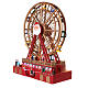 Christmas village set: big wheel with LED lights 16x8x20 in s3
