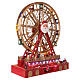 Christmas village set: big wheel with LED lights 16x8x20 in s5