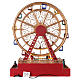 Christmas village set: big wheel with LED lights 16x8x20 in s6