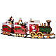 Santa's train for Christmas tree, motion and lights, 20x6x14 in s1