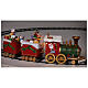Santa's train for Christmas tree, motion and lights, 20x6x14 in s14