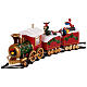 Santa's train for Christmas tree, motion and lights, 20x6x14 in s17