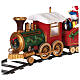 Train de Père Noël pour sapin mouvement avec lumières 50x15x35 cm s11