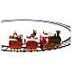 Train de Père Noël pour sapin mouvement avec lumières 50x15x35 cm s15