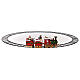 Pociąg Świętego Mikołaja ruchomy i podświetlany pod choinkę 50x15x35 cm s4