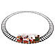 Santa Claus train for Christmas tree with lights 50x15x35 s2