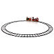 Santa Claus train for Christmas tree with lights 50x15x35 s6