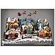 Christmas village set with Santa Claus on his sleigh 16x24x12 in s2