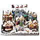 Christmas village set with Santa Claus on his sleigh 16x24x12 in s3