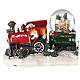 Christmas train glass snow globe motion lights 20x35x10 cm s3