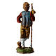 Jovem pastor com bastão para presépio Moranduzzo estilo '700 com figuras altura média 10 cm s2