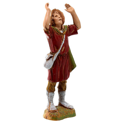 Homme émerveillé style XVIIIe siècle Moranduzzo crèche 10 cm 3