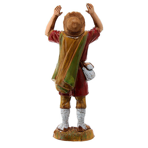 Homme émerveillé style XVIIIe siècle Moranduzzo crèche 10 cm 4