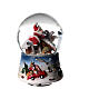 Christmas snow globe and music box with Santa and squirrel 6x4x4 in s4
