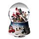 Carillon natalizio Babbo Natale scoiattolo 15x10x10 cm s1