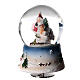 Carillon natalizio Babbo Natale scoiattolo 15x10x10 cm s3