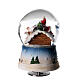 Carillon natalizio Babbo Natale scoiattolo 15x10x10 cm s5