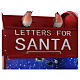 Boîte aux lettres avec village de Noël éclairé et enneigé 60x30x20 cm s6