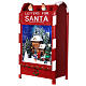 Christmas village illuminated letterbox with snow 60x30x20cm s1