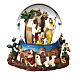 Nativity snow globe carillon 3 kings 15x15x15 cm s3