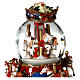 Christmas snow globe with animated carousel 8x6x6 in s2