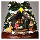 Christmas tree with Nativity, mouvement and lights, 16 in s2