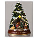 Christmas tree with Nativity, mouvement and lights, 16 in s5