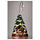 Árvore de Natal com Natividade movimento e luzes 40 cm s3
