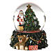 Glaskugel Weihnachtsmann Baum und Bär, 10x5x5 s1