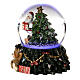 Christmas snow globe with Santa and Christmas tree 4x2x2 in s3