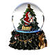 Christmas snow globe with Santa and Christmas tree 4x2x2 in s5