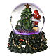 Esfera de vidrio nieve Papá Noel árbol osito 10x5x5 s7