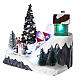 Scena pista da sci led multicolore movimento 15x20x15 cm s3