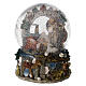 Snow globe with Nativity, ox and donkey, 20x15x15 cm s2