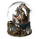 Snow globe with Nativity, ox and donkey, 20x15x15 cm s3