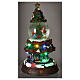 Glass ball tree train track lights 35x20x20 cm s4