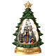 Schneekugel in Form eines Weihnachtsbaums mit Geburt Christi – 30 × 20 × 10 cm s1