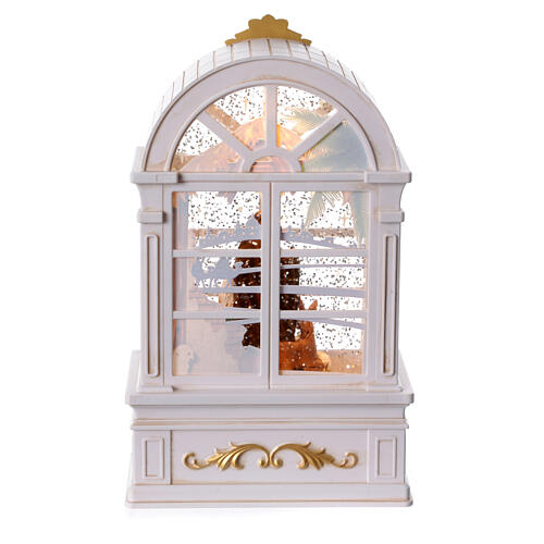 Palla di neve finestra Scena Natività 25x15x10 cm 6
