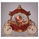 Carrozza palla di vetro con Babbo Natale 20x25x10 cm s2