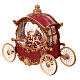 Carrozza palla di vetro con Babbo Natale 20x25x10 cm s3