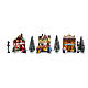 Christmas village set of 17 pieces with Santa Claus, 6x24x6 in s1
