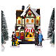Christmas village set 17 pieces Santa Claus 15x60x15 cm s4