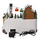 Christmas village setting with skiers and chairlift, 10x12x8 in s6