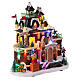 Christmas Village toy shop with moving cars 30x30x15 cm s4
