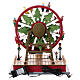 Weihnachtsmarkt-Szene mit Riesenrad, Beleuchtung, Bewegung und Musik, 35x30x20 cm s9