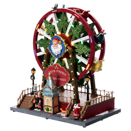 Christmas big wheel of Santa Claus, 14x12x8 in 3