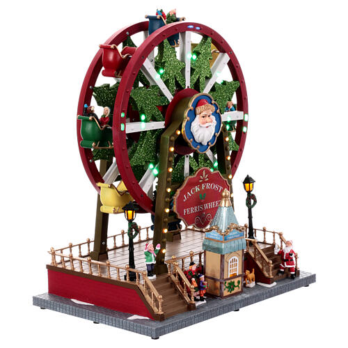 Christmas big wheel of Santa Claus, 14x12x8 in 6